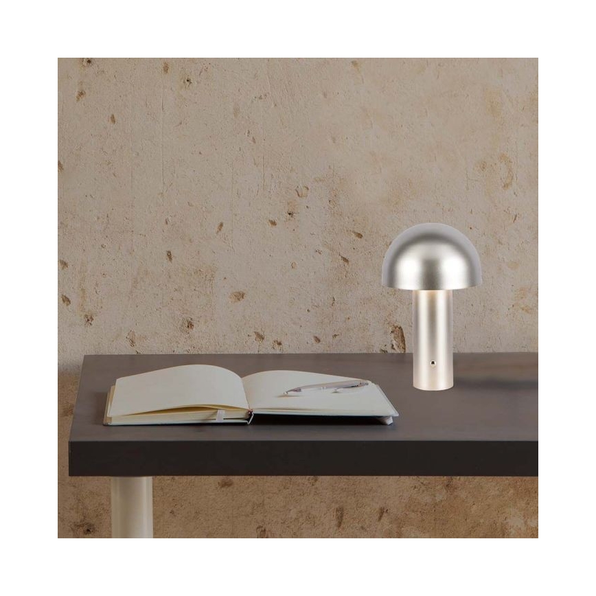 LED Prigušiva punjiva stolna lampa na dodir LED/1W/5V 3000-6000K 1800 mAh zlatna