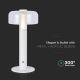 LED Prigušiva punjiva stolna lampa na dodir LED/1W/5V 3000K 1800 mAh bijela