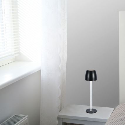 LED Prigušiva punjiva dodirna stolna lampa LED/3W/5V 3000K 1800 mAh bijela
