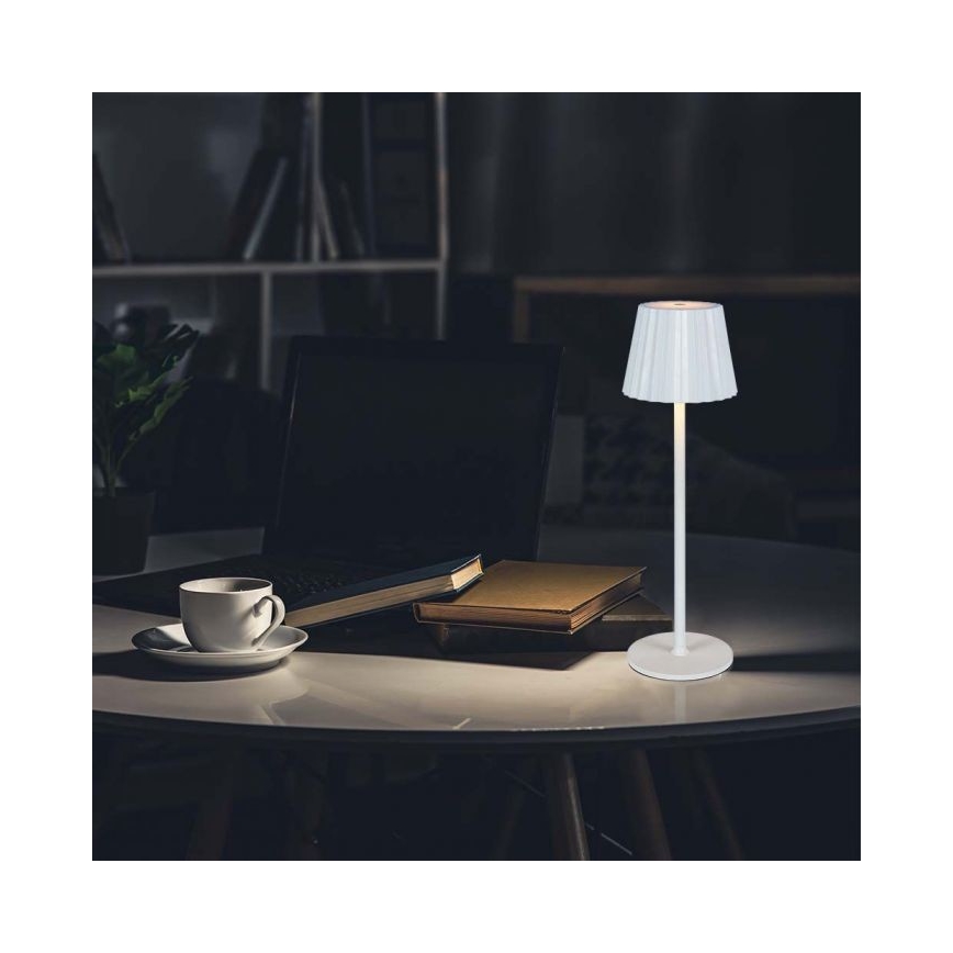 LED Prigušiva punjiva stolna lampa na dodir LED/4W/5V 3000-6000K 1800 mAh bijela