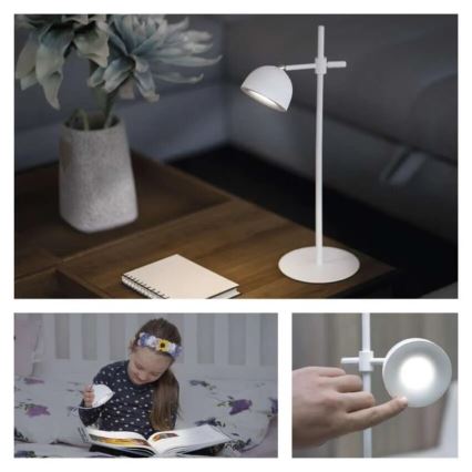 LED Prigušiva punjiva stolna lampa magnetna 4u1 LED/4,2W/3,7V 4000K 1200mAh bijela