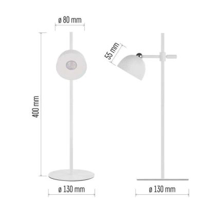 LED Prigušiva punjiva stolna lampa magnetna 4u1 LED/4,2W/3,7V 4000K 1200mAh bijela