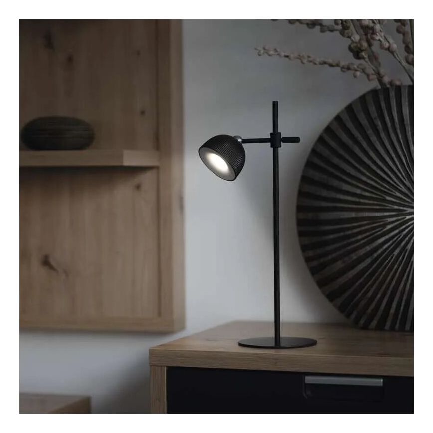 LED Prigušiva punjiva stolna lampa magnetna 4u1 LED/4,2W/3,7V 4000K 1200mAh crna