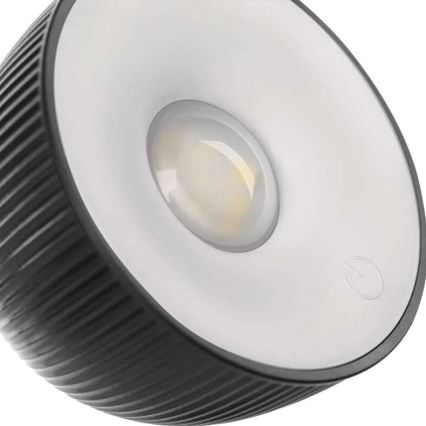 LED Prigušiva punjiva stolna lampa magnetna 4u1 LED/4,2W/3,7V 4000K 1200mAh crna