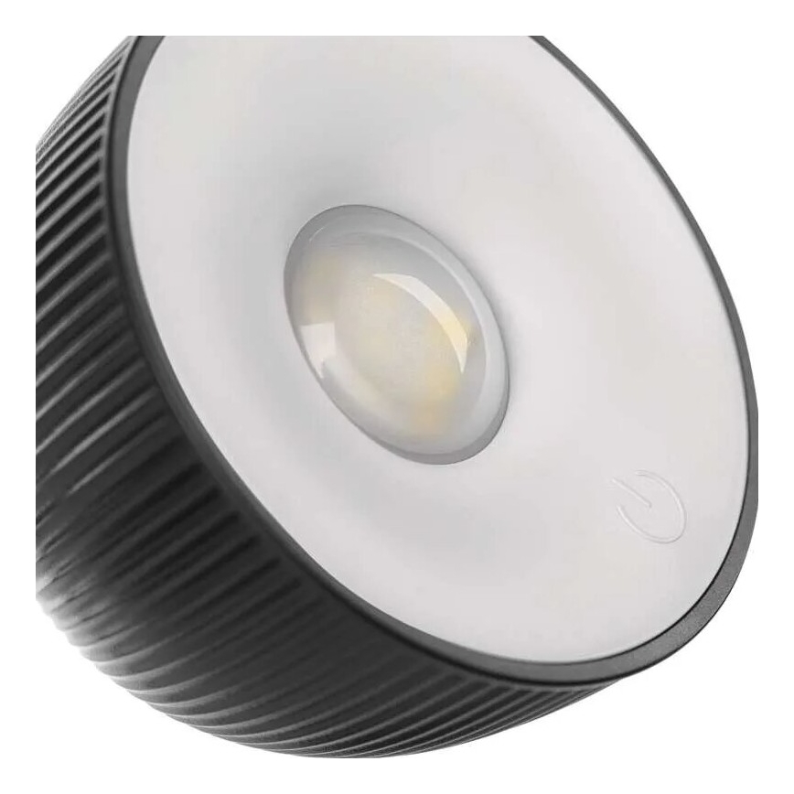 LED Prigušiva punjiva stolna lampa magnetna 4u1 LED/4,2W/3,7V 4000K 1200mAh crna