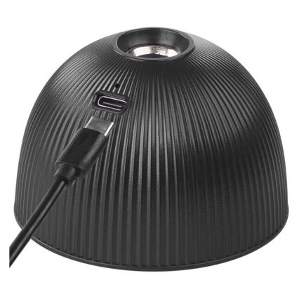 LED Prigušiva punjiva stolna lampa magnetna 4u1 LED/4,2W/3,7V 4000K 1200mAh crna
