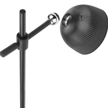 LED Prigušiva punjiva stolna lampa magnetna 4u1 LED/4,2W/3,7V 4000K 1200mAh crna