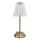 LED Prigušiva punjiva stolna lampa na dodir ELBA LED/1,6W/800 mAh 3000/4000/6000K zlatna/prozirna