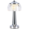LED Prigušiva punjiva stolna lampa na dodir LED/1W/5V 3000-6000K 1800 mAh krom