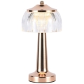 LED Prigušiva punjiva stolna lampa na dodir LED/1W/5V 3000-6000K 1800 mAh rose gold