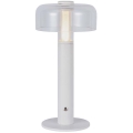 LED Prigušiva punjiva stolna lampa na dodir LED/1W/5V 3000K 1800 mAh bijela