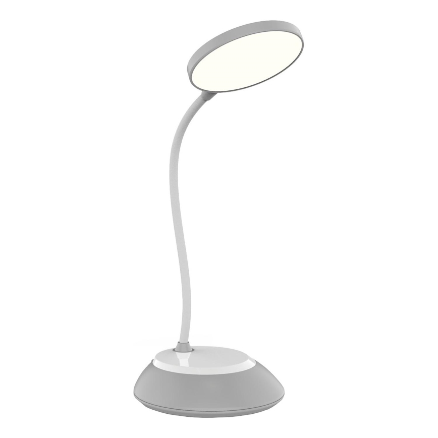 LED Prigušiva punjiva stolna lampa VISUA LED/5W/5V 3000-5000K 1200 mAh siva