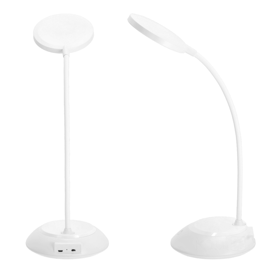 LED Prigušiva punjiva stolna lampa VISUA LED/5W/5V 3000-5000K 1200 mAh bijela
