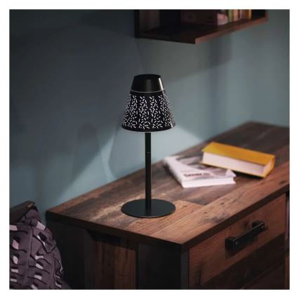LED Prigušiva punjiva vanjska stolna lampa LED/4,2W/5V 2200mAh IP44