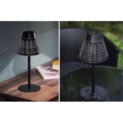 LED Prigušiva punjiva vanjska stolna lampa LED/4,2W/5V 2200mAh IP44