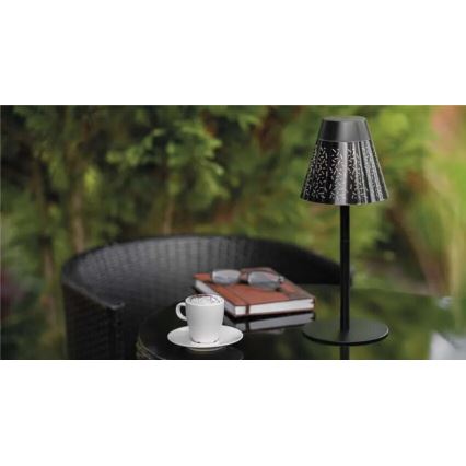 LED Prigušiva punjiva vanjska stolna lampa LED/4,2W/5V 2200mAh IP44