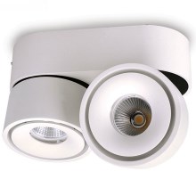 LED Prigušiva reflektorska svjetiljka LAHTI MINI 2xLED/9W/230V 3000K CRI 90 bijela