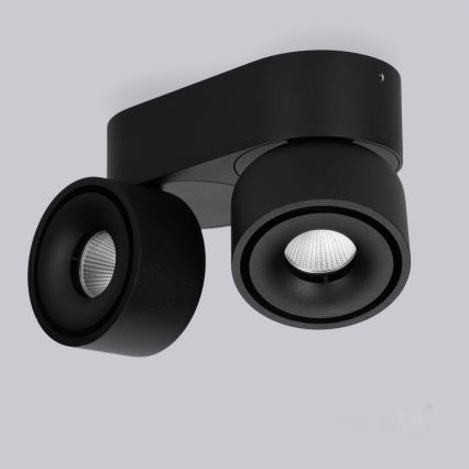 LED Prigušiva reflektorska svjetiljka LAHTI MINI 2xLED/9W/230V 3000K CRI 90 crna