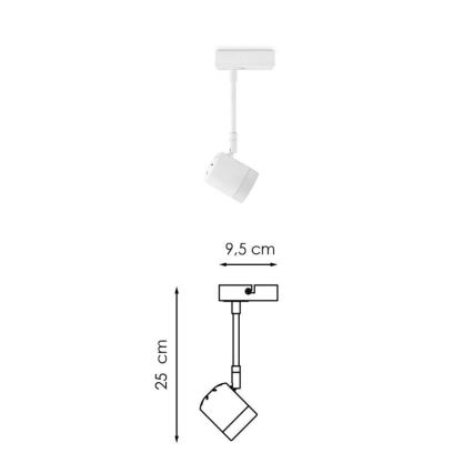 LED Prigušiva reflektorska svjetiljka MANU 1xGU10/5,8W/230V bijela