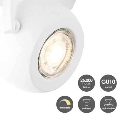 LED Prigušiva reflektorska svjetiljka NOP 1xGU10/5,8W/230V bijela