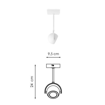 LED Prigušiva reflektorska svjetiljka NOP 1xGU10/5,8W/230V bijela