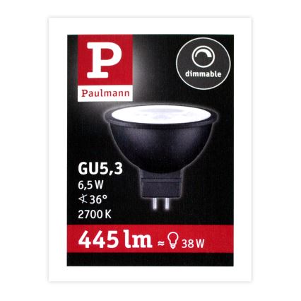 LED Prigušiva reflektorska žarulja GU5,3/6,5W/12V 2700K - Paulmann 28757