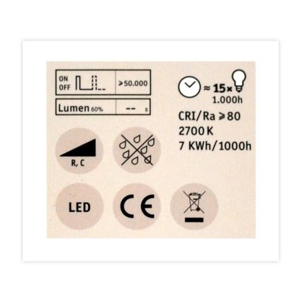 LED Prigušiva reflektorska žarulja GU5,3/6,5W/12V 2700K - Paulmann 28757