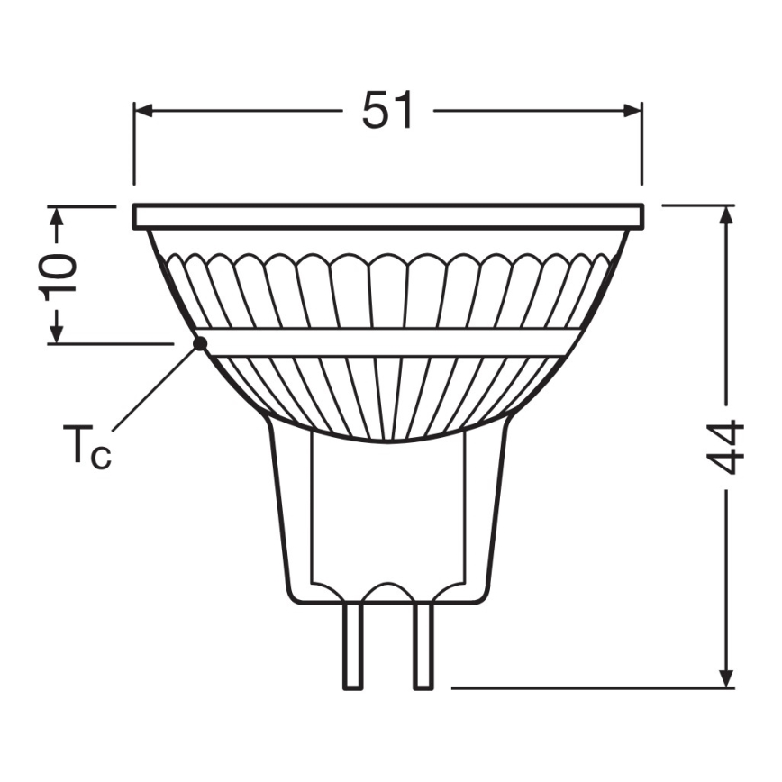 LED Prigušiva reflektorska žarulja MR16 GU5,3/5,3W/12V 2700K 36° CRI 97 - Ledvance