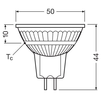 LED prigušiva reflektorska žarulja MR16 GU5,3/5W/12V 4000K 36° CRI 90 - Osram