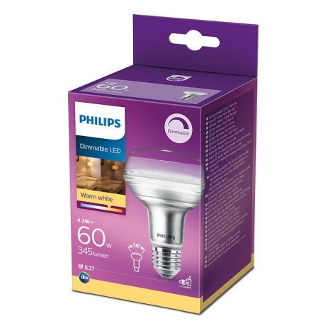 LED Prigušiva reflektorska žarulja Philips E27/4,2W/230V 2700K