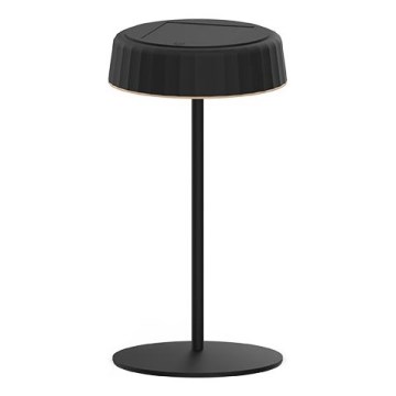 LED Prigušiva solarna punjiva stolna lampa VIVIEN LED/3W/5V 2700K 1600 mAh IP54 crna