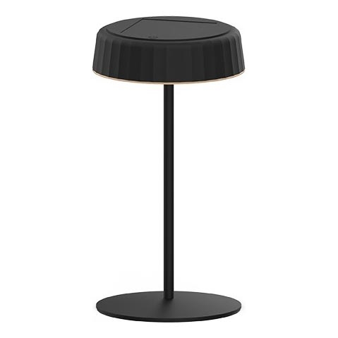 LED Prigušiva solarna punjiva stolna lampa VIVIEN LED/3W/5V 2700K 1600 mAh IP54 crna
