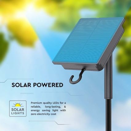 LED Prigušiva solarna traka LED/1,2W/3,7V 4000K IP67 5m + daljinski upravljač