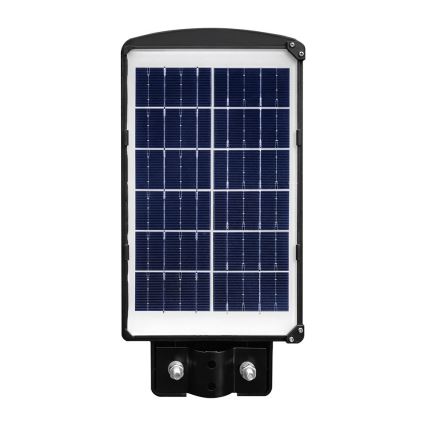 LED Prigušiva solarna ulična svjetiljka sa senzorom pokreta i dana/noći LED/6W/3,2V 6000K IP65 5000 mAh crna + daljinski upravljač