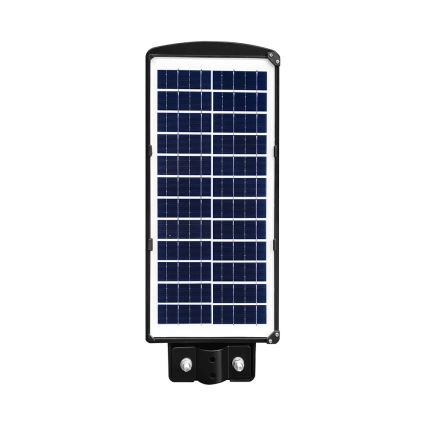 LED Prigušiva solarna ulična svjetiljka sa senzorom pokreta i dana/noći LED/8W/3,2V 6000K IP65 9000 mAh crna + daljinski upravljač