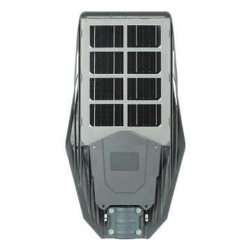 LED Prigušiva solarna ulična svjetiljka sa senzorom KERS LED/300W/3,2V 6500K 8000 mAh IP65 siva + daljinski upravljač