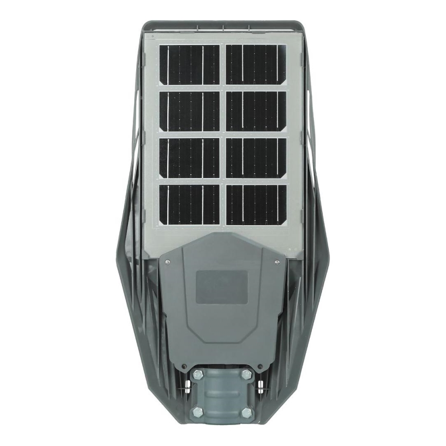 LED Prigušiva solarna ulična svjetiljka sa senzorom KERS LED/300W/3,2V 6500K 8000 mAh IP65 siva + daljinski upravljač