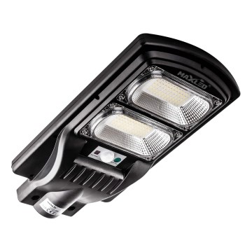 LED Prigušiva solarna ulična svjetiljka sa senzorom LED/120W/6V 6500K IP65 crna + daljinski upravljač