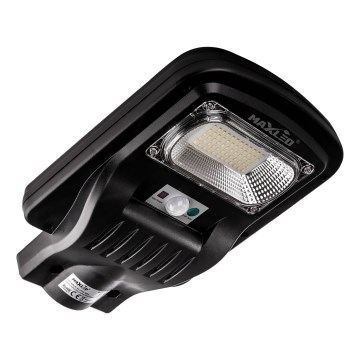 LED Prigušiva solarna ulična svjetiljka sa senzorom LED/150W/6V 6500K IP65 crna + daljinski upravljač