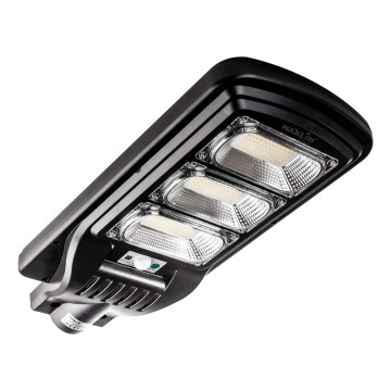 LED Prigušiva solarna ulična svjetiljka sa senzorom LED/180W/6V 6500K IP65 crna + daljinski upravljač
