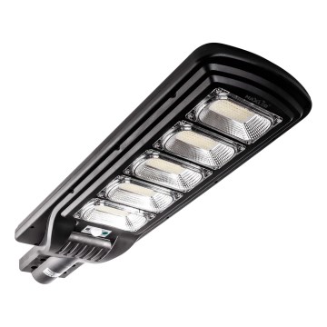 LED Prigušiva solarna ulična svjetiljka sa senzorom LED/300W/6V 6500K IP65 crna + daljinski upravljač