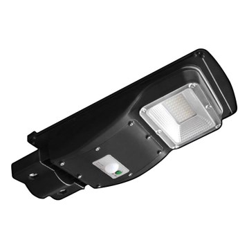 LED Prigušiva solarna ulična svjetiljka sa senzorom pokreta i dana/noći LED/6W/3,2V 6000K IP65 5000 mAh crna + daljinski upravljač