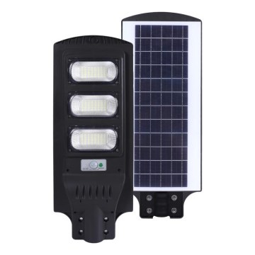 LED Prigušiva solarna ulična svjetiljka sa senzorom pokreta i dana/noći URBI LED/8W/3,2V 6500K IP54 10000 mAh + daljinski upravljač