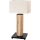 LED Prigušiva stolna lampa FLAME 1xE27/40W+ LED/4,6W/230V 56,5 cm hrast
