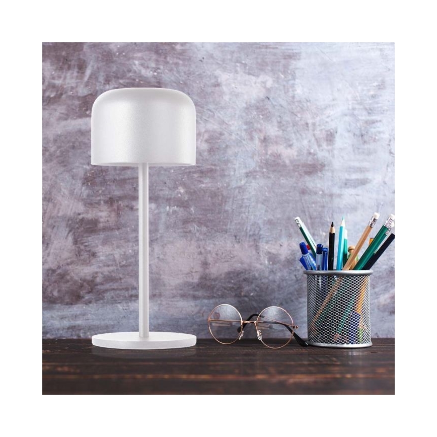 LED Prigušiva punjiva stolna lampa na dodir LED/1,5W/5V 2700-5700K IP54 2200 mAh bijela
