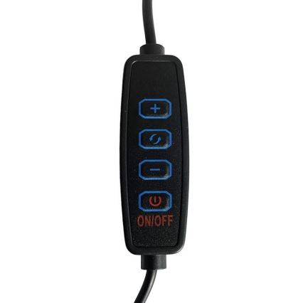 LED Prigušiva stolna lampa LED/28W/230V 3000/4000/6500K sjajni krom