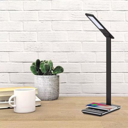 LED Prigušiva stolna lampa LED/5W/230V s bežičnim punjenjem