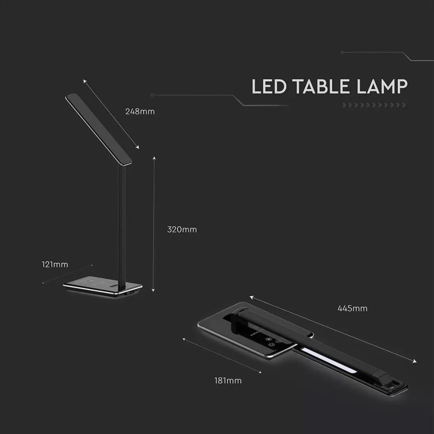 LED Prigušiva stolna lampa LED/5W/230V s bežičnim punjenjem
