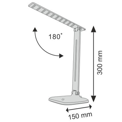 LED Prigušiva stolna lampa na dodir JOWI LED/8W/230V bijela