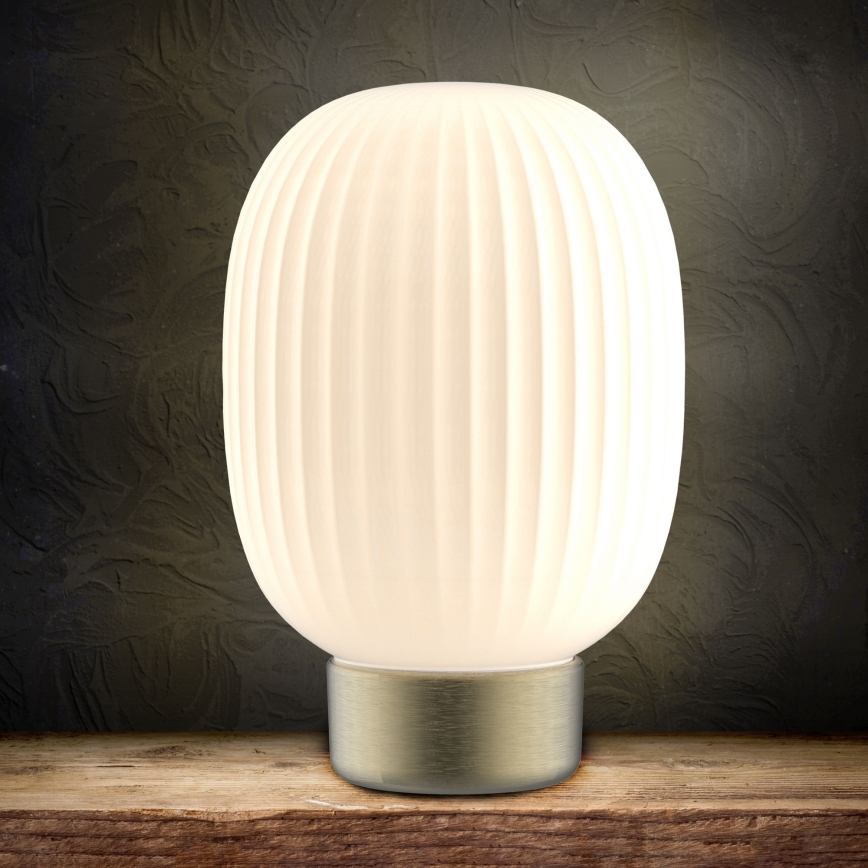 LED Prigušiva stolna lampa na dodir LATTE LED/1,8W/5V USB 2000 mAh zlatna/bijela